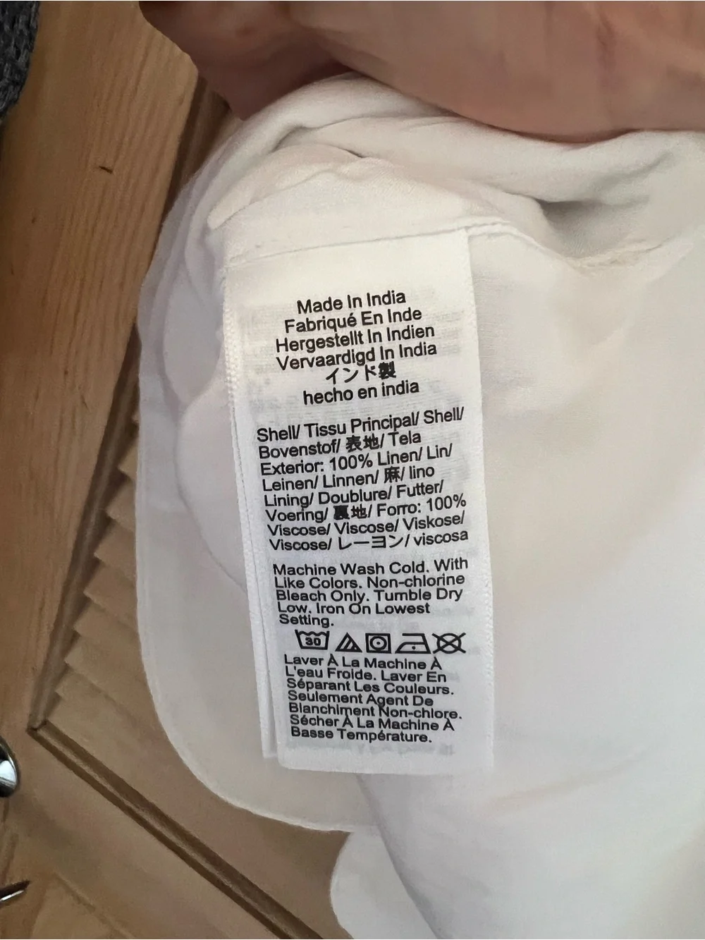 J. Crew White Sleeveless Button-Front Vest